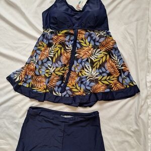 Floral Tankini Swimsuit Set